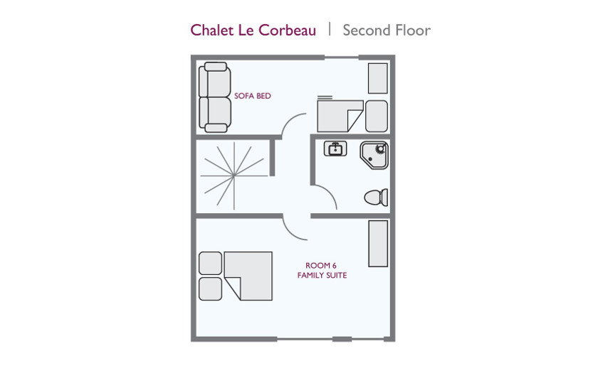 Chalet Le Corbeau (Family) Les Menuires Floor Plan 1